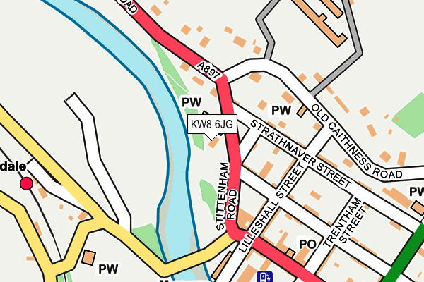 KW8 6JG map - OS OpenMap – Local (Ordnance Survey)