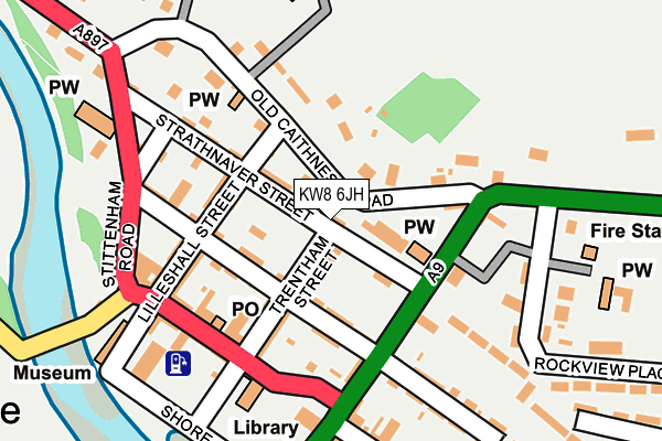 KW8 6JH map - OS OpenMap – Local (Ordnance Survey)