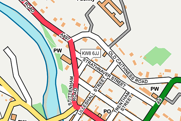 KW8 6JJ map - OS OpenMap – Local (Ordnance Survey)