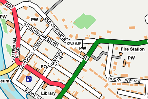 KW8 6JP map - OS OpenMap – Local (Ordnance Survey)