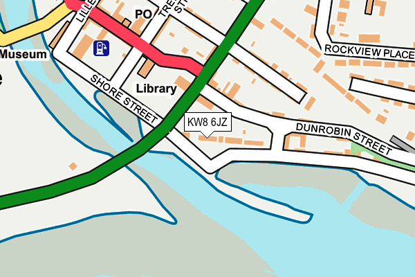 KW8 6JZ map - OS OpenMap – Local (Ordnance Survey)