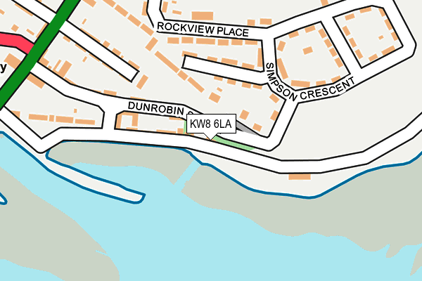 KW8 6LA map - OS OpenMap – Local (Ordnance Survey)