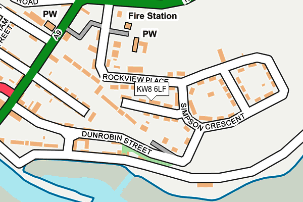 KW8 6LF map - OS OpenMap – Local (Ordnance Survey)