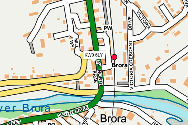 KW9 6LY map - OS OpenMap – Local (Ordnance Survey)