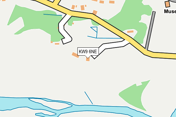 KW9 6NE map - OS OpenMap – Local (Ordnance Survey)