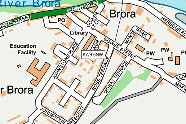 KW9 6NW map - OS OpenMap – Local (Ordnance Survey)