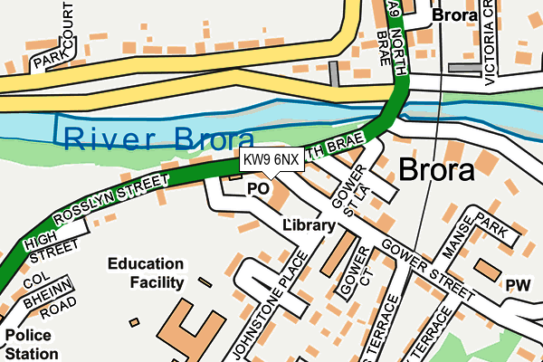 KW9 6NX map - OS OpenMap – Local (Ordnance Survey)