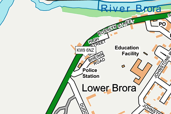 KW9 6NZ map - OS OpenMap – Local (Ordnance Survey)