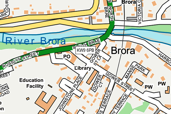 KW9 6PB map - OS OpenMap – Local (Ordnance Survey)