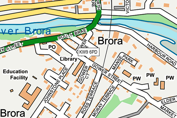 Map of KINGCRAIG FABRICS (BRORA) LIMITED at local scale