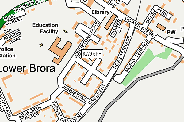 KW9 6PF map - OS OpenMap – Local (Ordnance Survey)