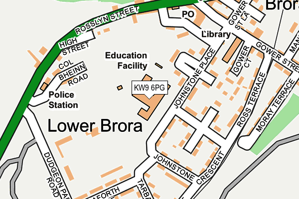 KW9 6PG map - OS OpenMap – Local (Ordnance Survey)