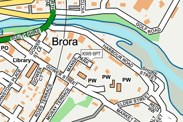 KW9 6PT map - OS OpenMap – Local (Ordnance Survey)