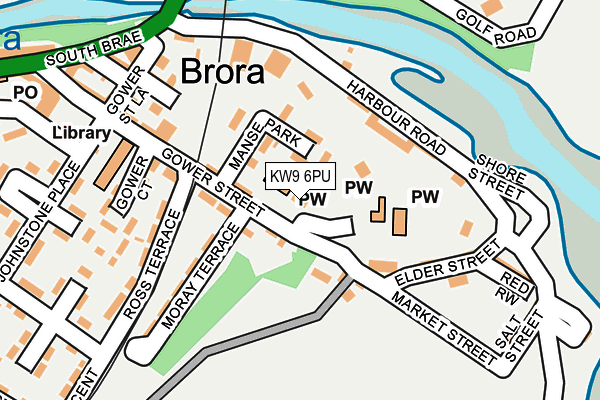 KW9 6PU map - OS OpenMap – Local (Ordnance Survey)