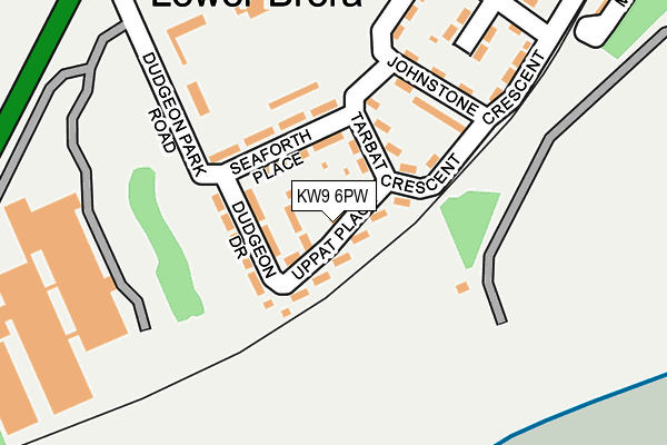 KW9 6PW map - OS OpenMap – Local (Ordnance Survey)