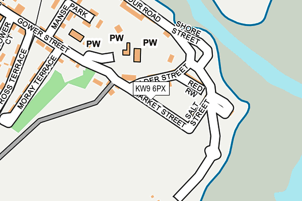 KW9 6PX map - OS OpenMap – Local (Ordnance Survey)