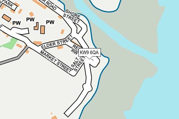 KW9 6QA map - OS OpenMap – Local (Ordnance Survey)