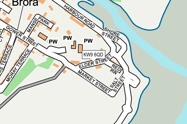 KW9 6QD map - OS OpenMap – Local (Ordnance Survey)