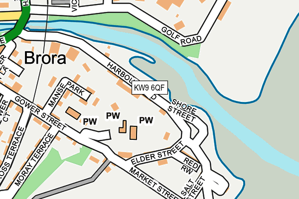 KW9 6QF map - OS OpenMap – Local (Ordnance Survey)