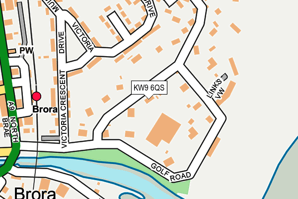 KW9 6QS map - OS OpenMap – Local (Ordnance Survey)