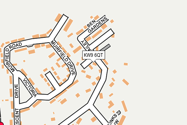 KW9 6QT map - OS OpenMap – Local (Ordnance Survey)