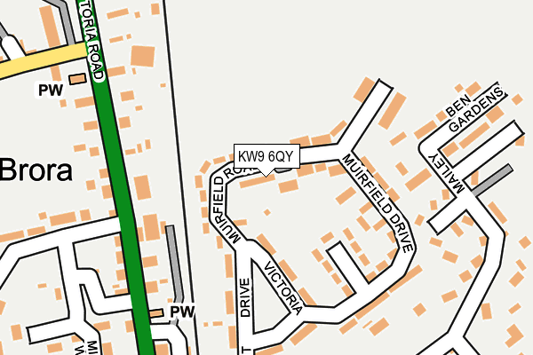 KW9 6QY map - OS OpenMap – Local (Ordnance Survey)