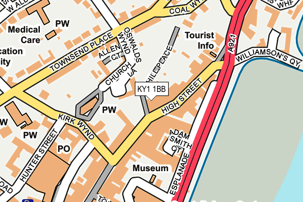 KY1 1BB map - OS OpenMap – Local (Ordnance Survey)