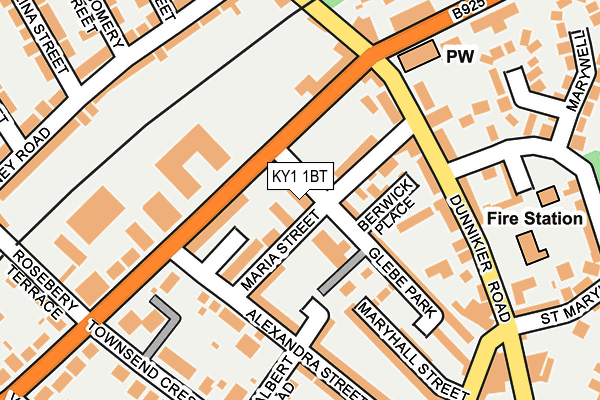 KY1 1BT map - OS OpenMap – Local (Ordnance Survey)