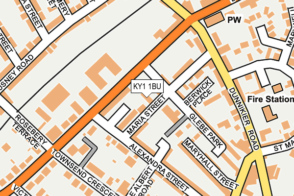 KY1 1BU map - OS OpenMap – Local (Ordnance Survey)