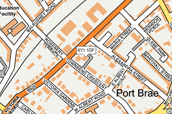 KY1 1DP map - OS OpenMap – Local (Ordnance Survey)