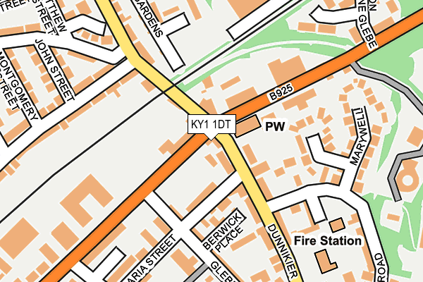 KY1 1DT map - OS OpenMap – Local (Ordnance Survey)