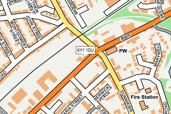 KY1 1DU map - OS OpenMap – Local (Ordnance Survey)