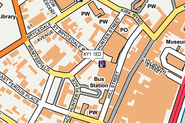 KY1 1ED map - OS OpenMap – Local (Ordnance Survey)