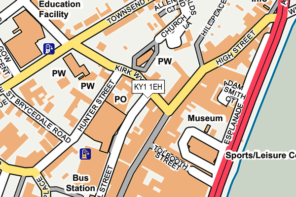 KY1 1EH map - OS OpenMap – Local (Ordnance Survey)