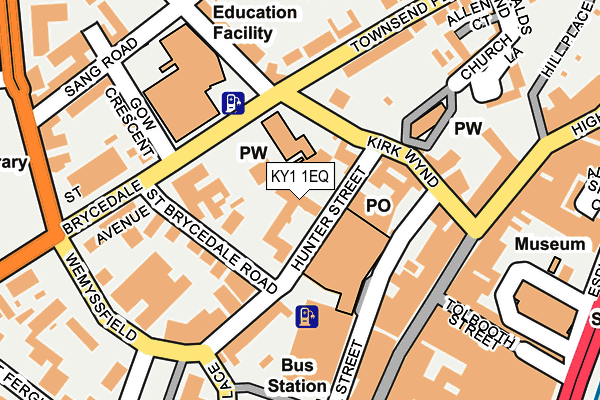 KY1 1EQ map - OS OpenMap – Local (Ordnance Survey)