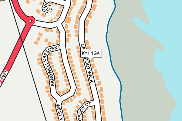 KY1 1GA map - OS OpenMap – Local (Ordnance Survey)