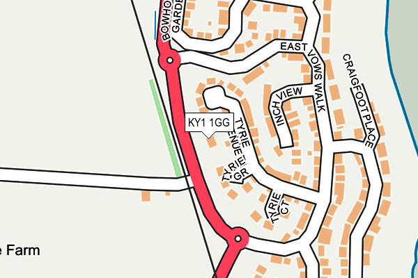 KY1 1GG map - OS OpenMap – Local (Ordnance Survey)