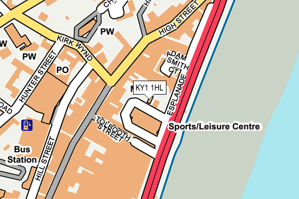 KY1 1HL map - OS OpenMap – Local (Ordnance Survey)