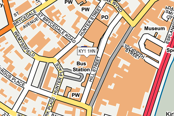 KY1 1HN map - OS OpenMap – Local (Ordnance Survey)