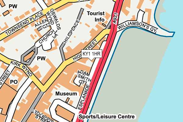 KY1 1HR map - OS OpenMap – Local (Ordnance Survey)