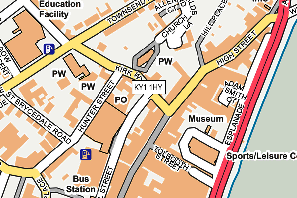 KY1 1HY map - OS OpenMap – Local (Ordnance Survey)