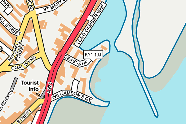 KY1 1JJ map - OS OpenMap – Local (Ordnance Survey)