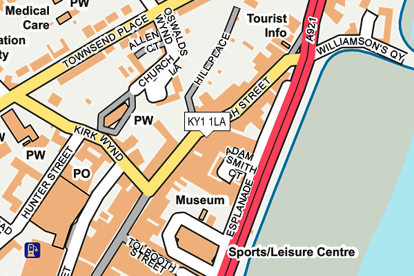 KY1 1LA map - OS OpenMap – Local (Ordnance Survey)