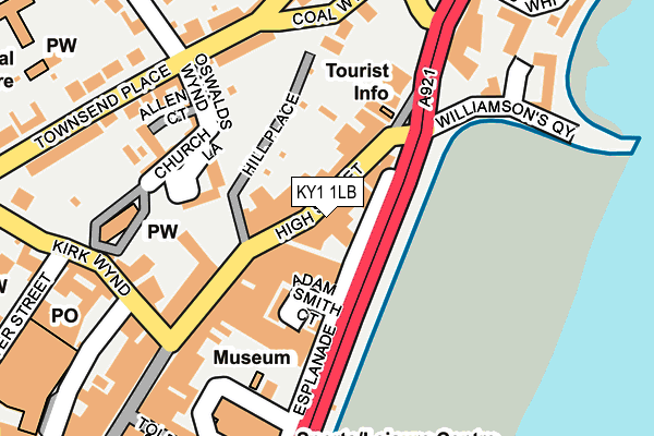 KY1 1LB map - OS OpenMap – Local (Ordnance Survey)