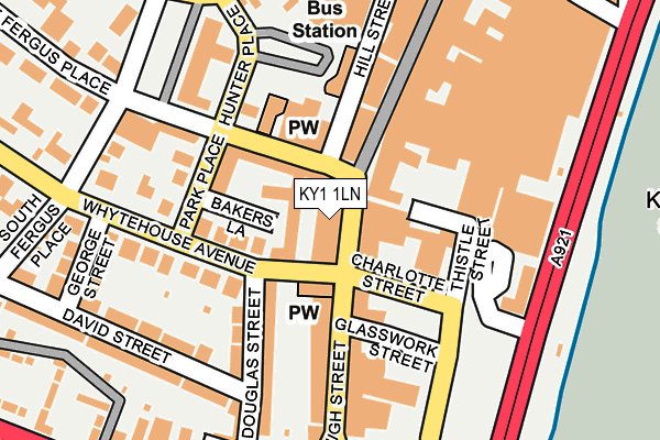 KY1 1LN map - OS OpenMap – Local (Ordnance Survey)