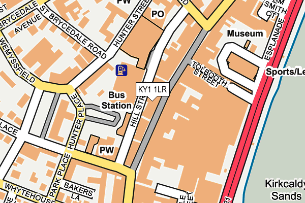 KY1 1LR map - OS OpenMap – Local (Ordnance Survey)