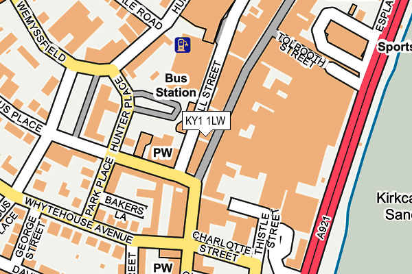 KY1 1LW map - OS OpenMap – Local (Ordnance Survey)