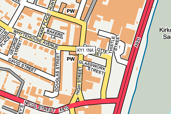 KY1 1NA map - OS OpenMap – Local (Ordnance Survey)