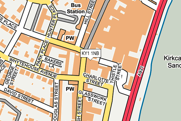 KY1 1NB map - OS OpenMap – Local (Ordnance Survey)