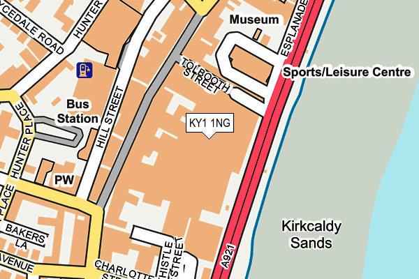 KY1 1NG map - OS OpenMap – Local (Ordnance Survey)